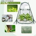 thumbnail image 3 of -Up Small Greenhouse for Outdoor Indoor Plant; Portable Mini Greenhouse Tent Smile Home, 3 of 9