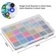 thumbnail image 3 of 24000 cuentas de vidrio en 24 colores en caja transparente Afortunado mini cuentas de colores mixtos para hacer joyas, 3 of 5