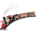 thumbnail image 3 of Classic Christmas Train Set for Under The Tree with Smoke, Lights and Sounds Battery Operated Electric Train Around Christmas Tree with Large Tracks for Boys Girls Christmas Decoration, 3 of 9