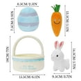 thumbnail image 3 of Easter Baby's First Basket - Plush Bunny, Carrot & Egg, Soft Fabric Infant Gift Set, 3 of 6