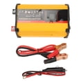 thumbnail image 1 of Inversor de onda sinusoidal modificada de 12 V a 220 V con cargador, pantalla LCD y USB doble para alimentación de vehículos recreativos o camiones, amarillo, 1 of 8