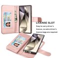thumbnail image 4 of Samsung Galaxy S24 Ultra Wallet Case,Luxury Cash Credit Card Slots Holder PU Leather Flip Cover [Detachable Magnetic Hard Case] & Kickstand & Wristlet Strap Cover for Galaxy S24 Ultra, 4 of 7