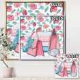 thumbnail image 3 of Designart ' Pink Fashion high heels I ' Posh & Luxe Framed Canvas, 3 of 3