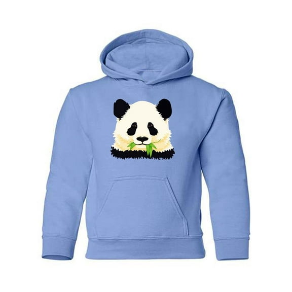 Panda Eating Leaves Hoodie Juniors -Image by Shutterstock, Large