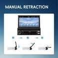 thumbnail image 2 of Single Din Car Stereo with Carplay Android Auto 7 Inch Retractable Touchscreen Radio Receiver with B, 2 of 5
