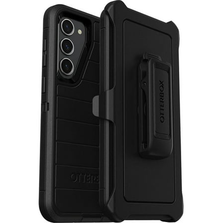 OtterBox Defender Pro Series Case for Galaxy S23  (Only) - Black, Rugged & Durable - with Port Protection - Includes Holster Clip Kickstand