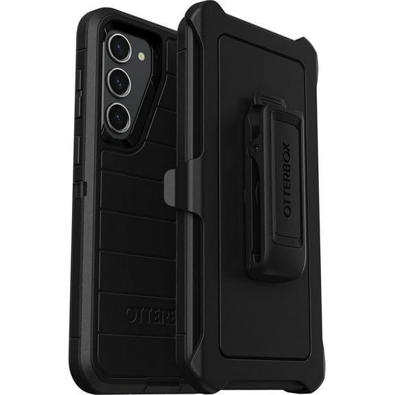 OtterBox Defender Pro Series Case for Galaxy S23  (Only) - Black, Rugged & Durable - with Port Protection - Includes Holster Clip Kickstand