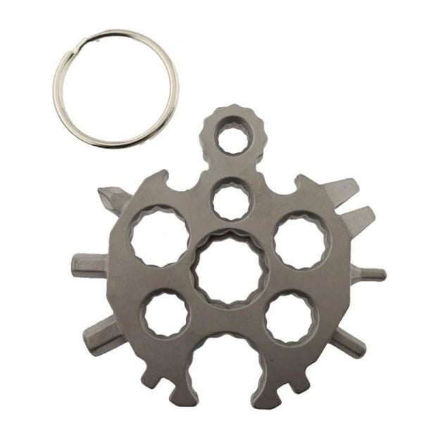 Multiherramienta Llave De Copo De Nieve Herramienta Abrebotellas De Acero Inoxidable Llavero Para El Hogar Al Aire Libre 20 En 1 Sweethay HA045264-00