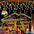 thumbnail image 3 of Guirnalda de cortina de carámbanos LED de seguridad de 24 V, decoración navideña 2025, iluminación festiva, envío gratis, caída de 0,5/0,6/0,7, nuevo año, 3 of 5