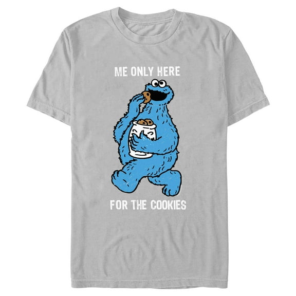 Men's Sesame Street Me Only Here for the Cookies Graphic T-Shirt