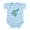 Sky Blue, variant on CafePress - Retro Peacock Body Suit - Baby Light Bodysuit, Size Newborn - 24 Months