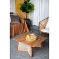 thumbnail image 3 of Teak & Rattan Construction / For Living Room Centerpiece / Adds Modern Touch, 3 of 6