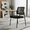 Black, variant on Stacking Waiting Room Guest Chair, Set of 2 Office Mesh Arm Chair with Comfy Padded Seating, Room Saving, Black