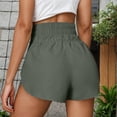 thumbnail image 4 of HomeGardon Shorts for Women,Running Shorts for Women Fashion High Waisted Elastic Waist Wide Half Shorts Pants Casual Summer Comfortable Pant,S-XXL, 4 of 8