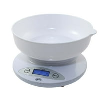 American Weigh Scales 5KBOWL-BK Digital Kitchen Scale White