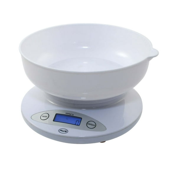 American Weigh Scales 5KBOWL-BK Digital Kitchen Scale White