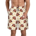 thumbnail image 1 of Lukts Fall Turkey Print Mens Swim Trunks Quick Dry Swim Shorts with Funny Beach Shorts-Large, 1 of 6