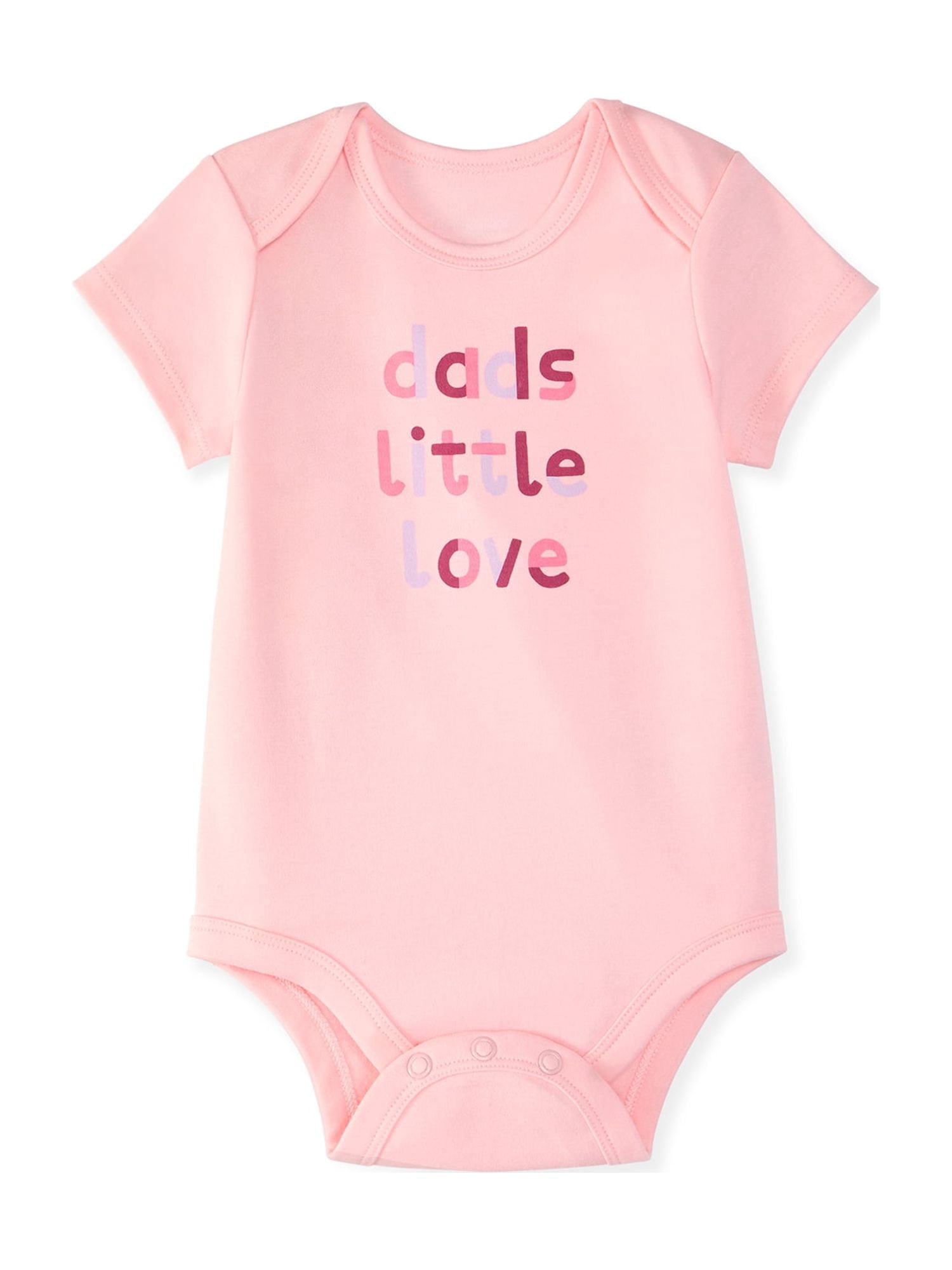 Garanimals Newborn & Baby 100% Cotton Short Sleeve Bodysuits, Sizes 0–18M, 5-Pack
