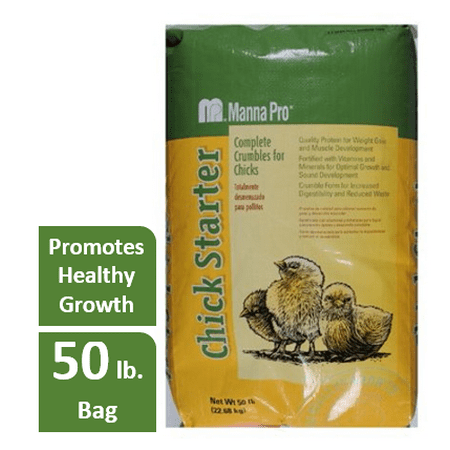 Manna Pro Family Farm® Medicated Chick Starter Crumble Chicken Feed, 50