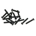 thumbnail image 5 of Uxcell M2.5 x 16mm Phillips Screw Fasteners Black Zinc Plated 500 Pack, 5 of 5