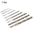 thumbnail image 3 of Uxcell M35 High Speed Steel Cobalt Twist Drill Bit Set 1.5/2/3/4/5/6/8/10mm Hex Shank, 3 of 6