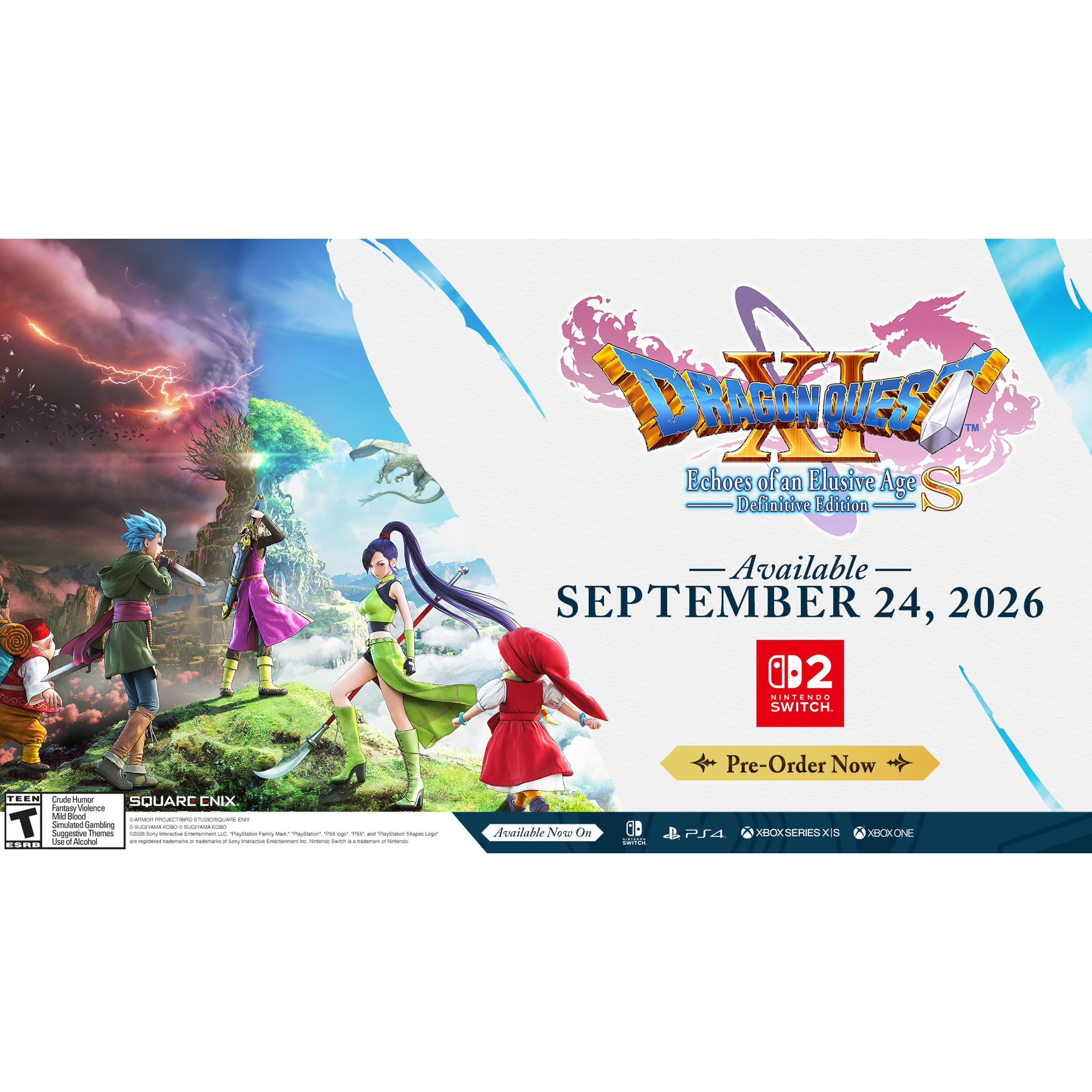 DRAGON QUEST XI S: Echoes of an Elusive Age - Definitive Edition - Nintendo Switch 2