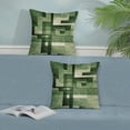 thumbnail image 3 of Sage Green Olive White Pillow Covers 20x20, Abstract Art Outdoor Decorative Throw Pillows for Couch, Modern Geometry Decor Cushion Cover 2 Pcs Soft Farmhouse Square Pillowcase for Bed Car Safa, 3 of 6