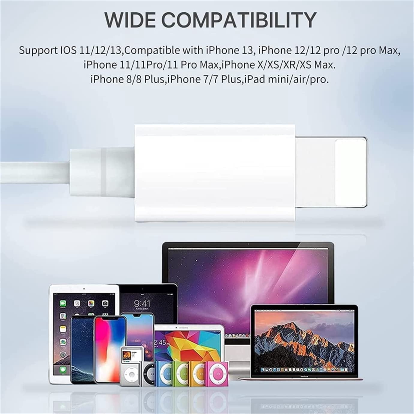 2 Pcs Earbuds with Lightning Connector，Wired in-Ear Noise Blocking Stereo Headphones with Built-in Microphone & Volume Control Compatible,Earphone for Apple iPhone
