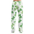 thumbnail image 3 of TQWQT Women's Pajama Pants Pajama Pants Comfy St. Patrick Day Parade Pajama Bottoms Plus Size Shamrock Lounge Pj Pants Sweatpants 3XL, 3 of 6