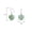 Silver Heart Green, variant on 925 Sterling Silver Turquoise Earrings for Women Heart Turquoise Jewelry Birthday Gift for Girlfriend