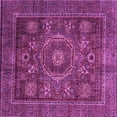 thumbnail image 1 of Ahgly Company Indoor Square Oriental Purple Modern Area Rugs, 6' Square, 1 of 4