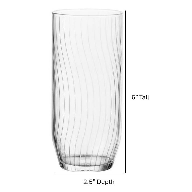 Mainstays Tea Glass 15.7 oz Tall Drinking Glass for Iced Tea