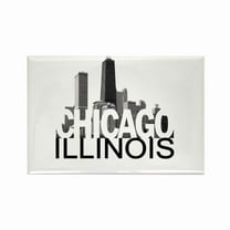 CafePress - Chicago Skyline - Rectangle Magnet, 2"x3" Refrigerator Magnet
