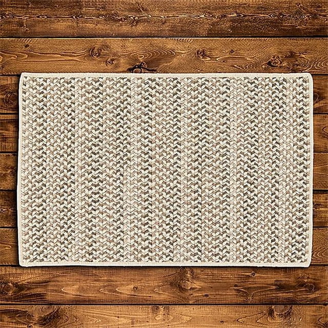 Colonial Mills Rug PN31R024X144S 2 x 12 ft. Chapman Wool Braided Rug Natural