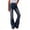 Navy blue, variant on Women High Waist Flared Leg Casual Jeans Long Denim Pants