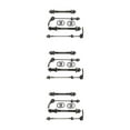 thumbnail image 3 of VONKY Exquisite Workmanship Bike Axle Quick Release Skewer Set For Wide Application Metal Easy Installation front and Rear axle 3Set, 3 of 6