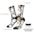 thumbnail image 4 of KLL French Bulldog 2 Print Cool Socks Men's Women's Crew Socks Funny Crazy Novelty Stockings, 4 of 6