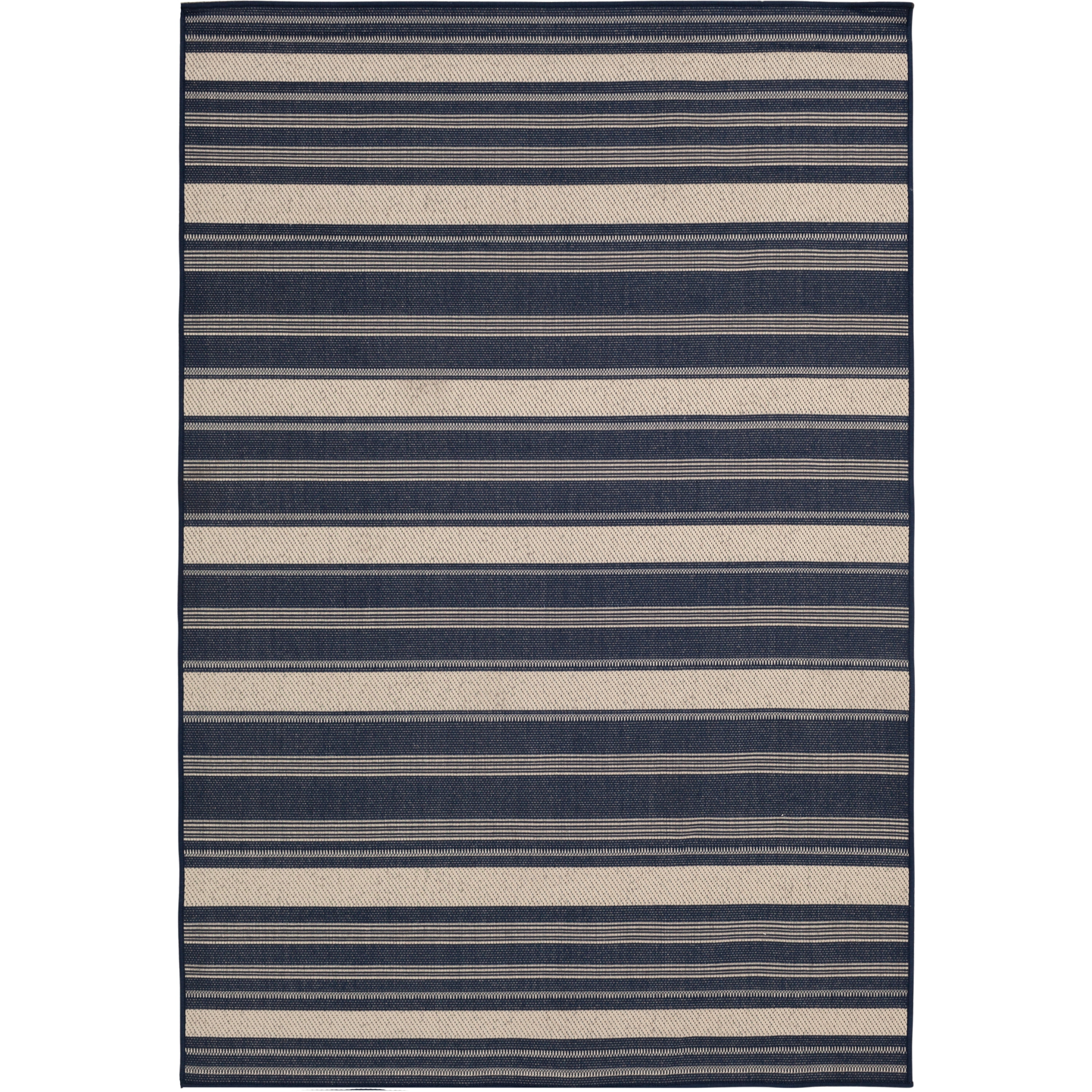 Mainstays 5 X7 Navy Jenner Stripe Outdoor Area Rug Com