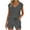 Gray, variant on HUJlwoi Pocket Lounge Shorts for Women Pajama Sets Cap Sleeve 2 Piece Loungewear Pjs Sets Solid Color Summer Sleepwear Matching Clothig
