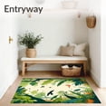 thumbnail image 3 of ODIKA 4'x6' Machine Washable Non-Slip Area Rug, Playroom Round Abstract Jungle Adventure High Traffic Rug, Green, 85284, 3 of 7