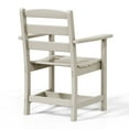 thumbnail image 6 of WestinTrends Ashore Outdoor HDPE Patio Classic Dining Arm Chair, Sand, 6 of 16