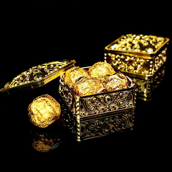 HBYJLZYG Wed Wedding Party Gift Boxes Plastic Hollow Wedding Candy Storage Box for Wedding,Decorations