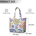 thumbnail image 2 of Abstract Paisley Art Weekender Boho Vintage Travel Duffel with Ethnic Floral Pattern, Artistic Chic Design, 2 of 5