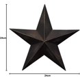 thumbnail image 2 of CWI Gifts Metal Barn Star - 24" Galvanized Hanging Star - Farmhouse Wall Decor - Black - 1, 2 of 3