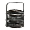 thumbnail image 4 of Lipstore Bamboo Storage Box Double Layers Rustic Lidded Tea Organizer for Party Daily L, 4 of 8