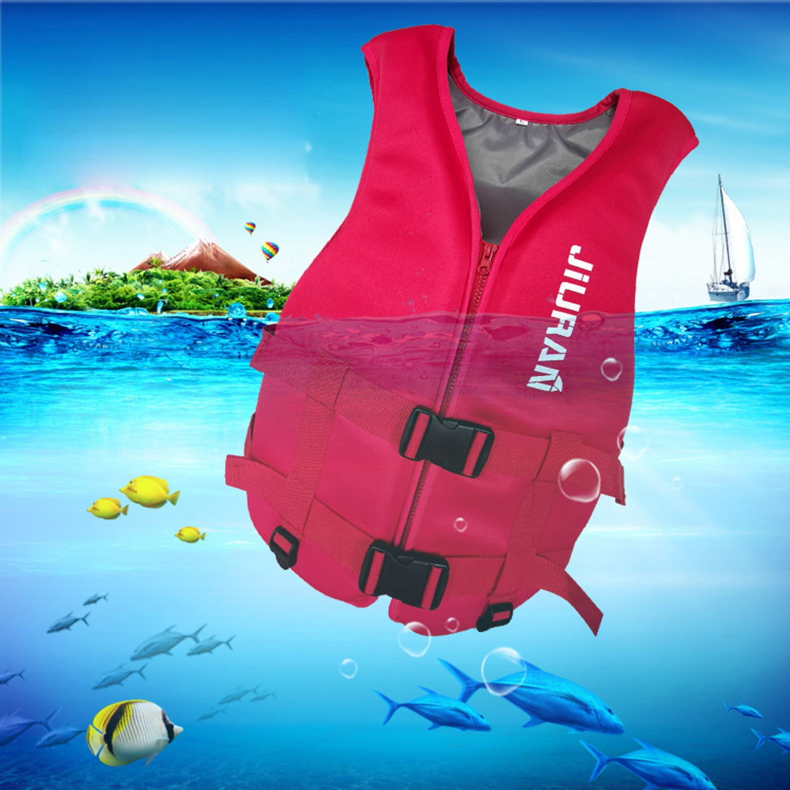 Sayhi Life Jacket Vest Summer Life Jacket Survival Floating Life ...