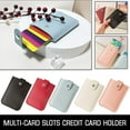 thumbnail image 2 of Multi-Card Slots PU Leather Wallet Holder for Women - Large Capacity, High Quality, Anti-Demagnetizing Design, ID & Credit Card Organizer, 2 of 8