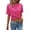 Hot Pink, variant on Fitted Cropped T Shirts For Women Cropped T Shirts Hiking Tops Tight Shirts Workout Tops Cute Tops For Teens Women'S Cropped T-Shirts Business Casual Tops Stretchy Shirts For Women Boxy Crop Top