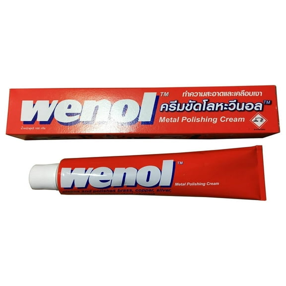 100g RED WENOL METAL POLISH CLEANER ALL FOR BRASS COPPER STAINLESS STEEL TUBE