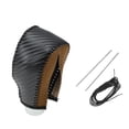 thumbnail image 1 of Cubierta de pomo de cambio de marchas Unique Bargains, protector de manija de cambio para Honda CRV 08-11, cuero negro y marrón, 1 of 6